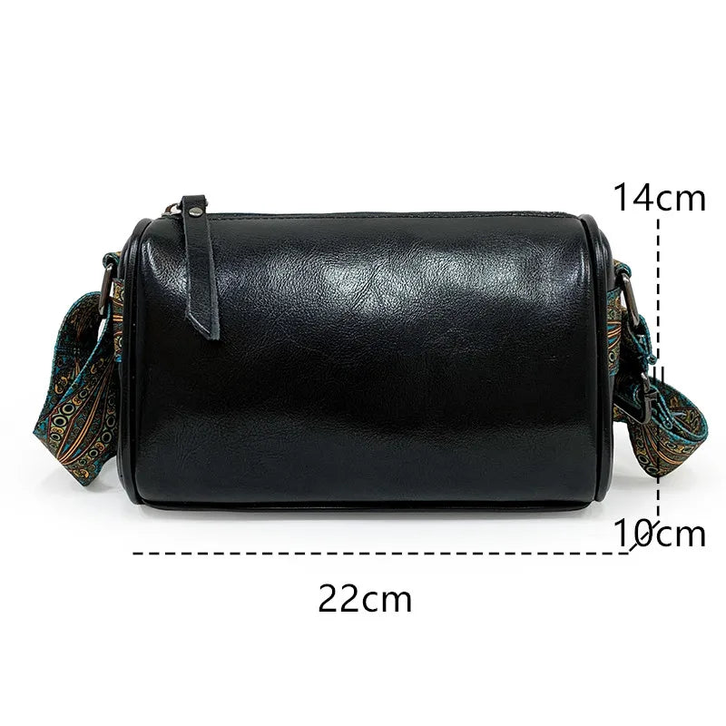 Vintage Leather Ladies Handbag Small Crossbody Bag