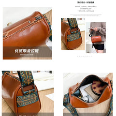 Vintage Leather Ladies Handbag Small Crossbody Bag