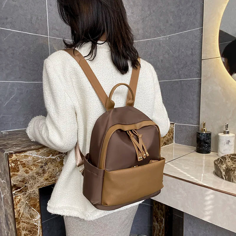 Vintage Oxford Rucksacks Travel Large Capacity School Bag Women