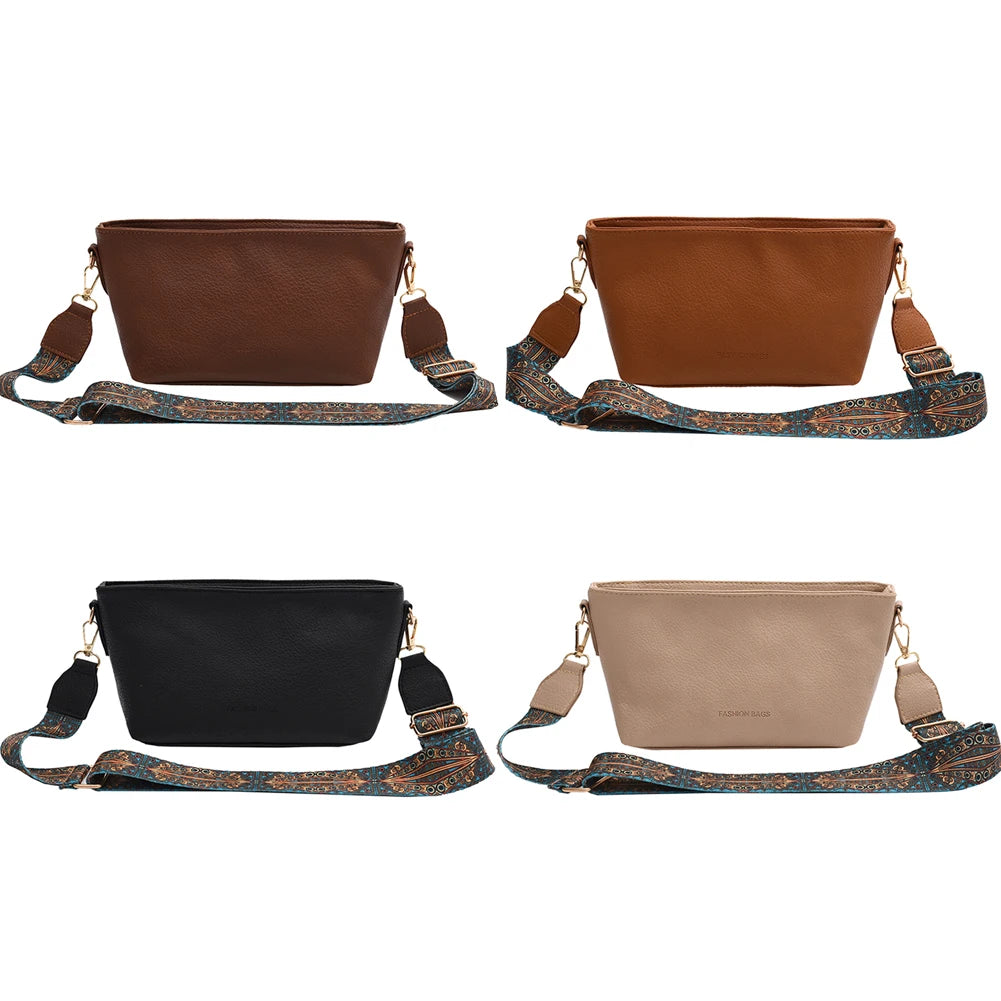 Vintage PU Lady Crossbody Bags Small Square Female Shopping Bag