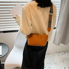 Vintage PU Lady Crossbody Bags Small Square Female Shopping Bag