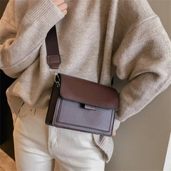 Vintage PU Leather Crossbody Bags Women Shoulder Handbags