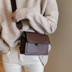 Vintage PU Leather Crossbody Bags Women Shoulder Handbags