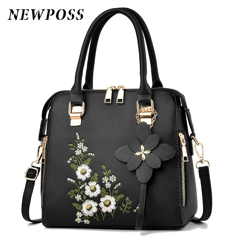Vintage PU Leather Ladies HandBags Tassel Crossbody Shoulder Bag