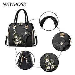 Vintage PU Leather Ladies HandBags Tassel Crossbody Shoulder Bag