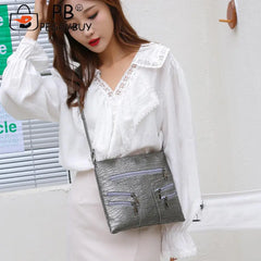 Vintage PU Leather Shoulder Bag Crossbody Messenger Large Capacity