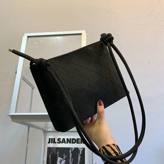 Vintage PU Leather Shoulder Bags Women Large Capacity Bucket Underarm Bag