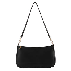 Vintage PU Leather Small Shoulder Underarm Bag Women Casual Solid Handbags