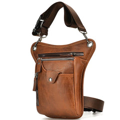 Vintage PU Leather Drop Leg Bag Waist Pack
