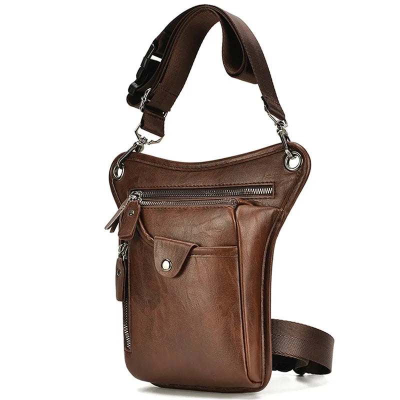 Vintage PU Leather Drop Leg Bag Waist Pack