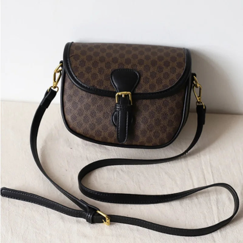 Vintage PU Leather Women Bag Shoulder Handbags And Purse
