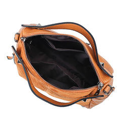 Vintage PU Leather Women Bag Rivet Large Capacity Ladies Handbags Shoulder Bag