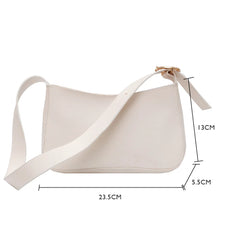 Vintage PU Leather Women Handbags Solid Female Retro Shoulder Bags