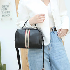 Vintage PU Leather Women Small Handbag and Purse Crossbody Bag
