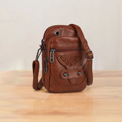 Vintage PU Shoulder Bag Soft Leather Female Shoulder Tote Bag