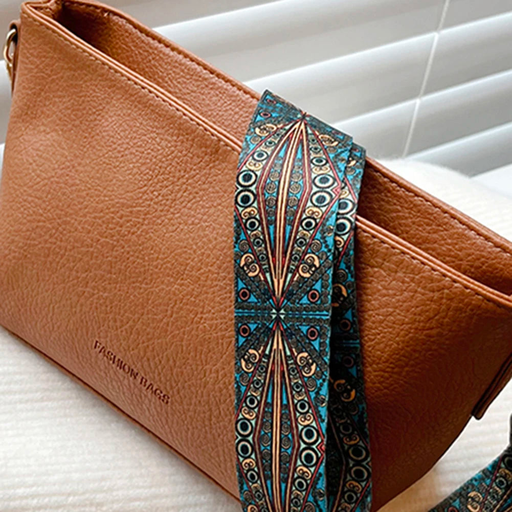 Vintage PU Women Shoulder Bag Small Square Female Shopping Bag