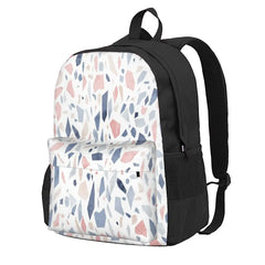 Pastel Pink Beige Backpack Men Women Schoolbag Child School Backpack