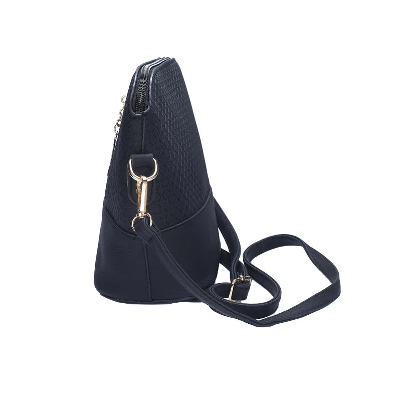 Vintage Plaid Crossbody Bag Women PU Leather Shoulder Bag