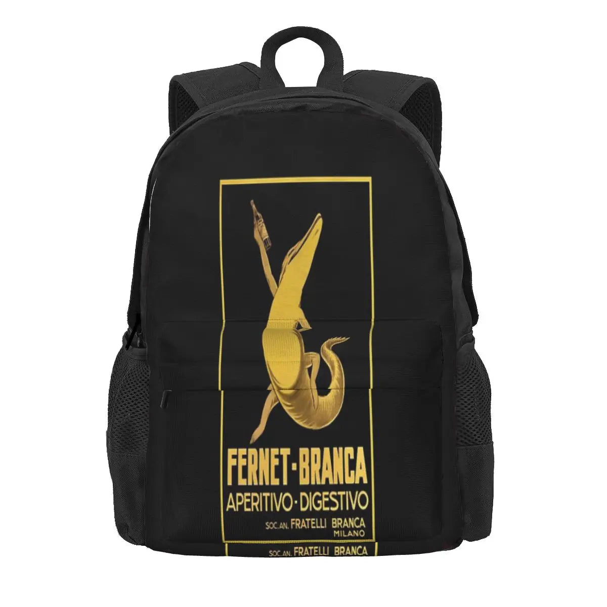 Vintage Poster Backpacks for Men and Women