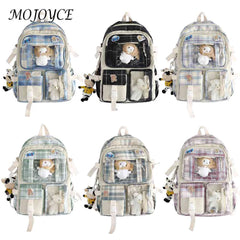 Vintage Patchwork Hit Backpack for School Students
