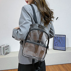 Vintage Patchwork Solid Backpack School Students Large Knapsack