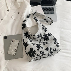 Vintage Printed Shoulder Bags Women Large Capacity Crossbody Underarm All-match