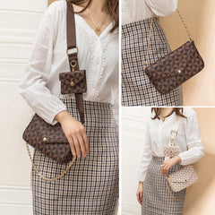 Vintage Printing 2-IN-1 Messenger Bag for Women