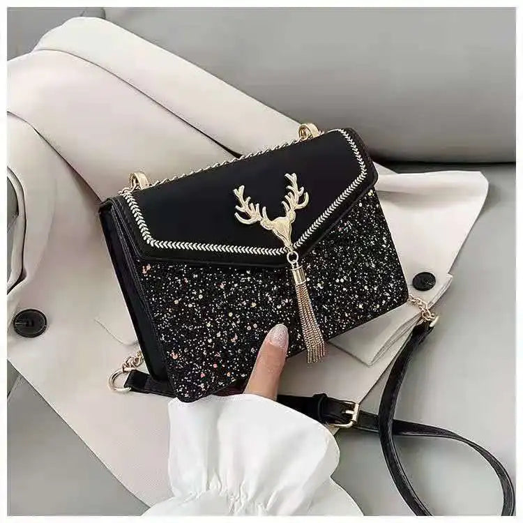 Vintage Printing Handbag Messenger Bags For Women Pu Leather Crossbody Bag