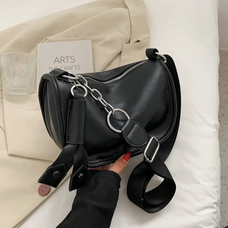 Vintage Pu Leather Women Messenger Bags High Female Leather Handbags