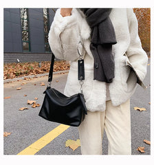 Vintage Black Crossbody Bag for Women