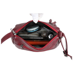 Vintage PU Leather Shoulder Small Crossbody Bags for Women Casual Purses