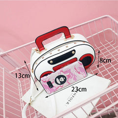 Vintage Radio Women Handbags Shoulder Bags Rock Female Purse