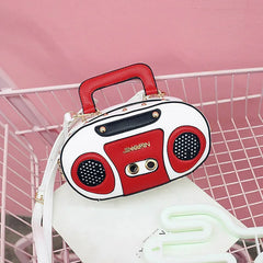 Vintage Radio Women Handbags Shoulder Bags Rock Female Purse