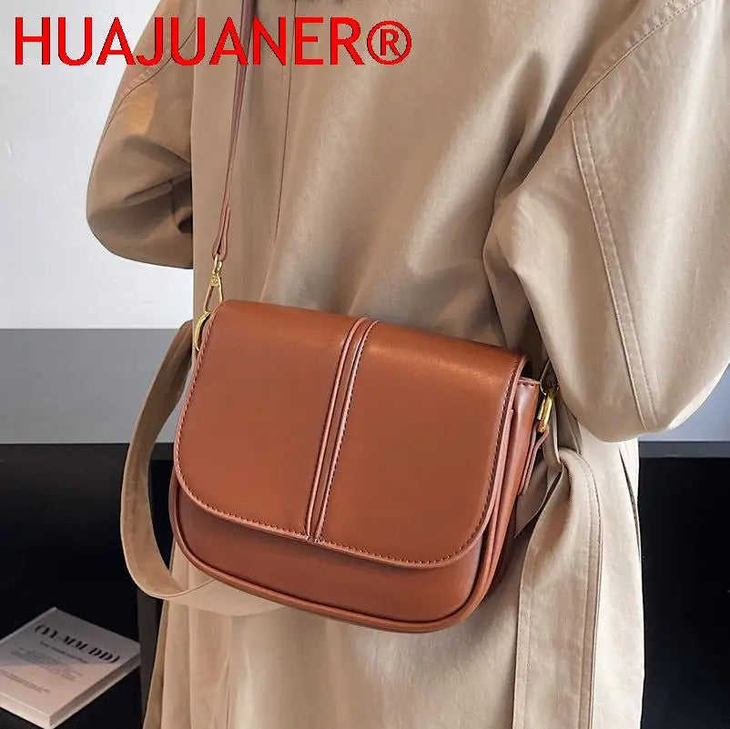 Vintage Saddle Crossbody Bag for Women, Winter Handbag Trend