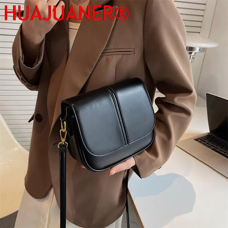 Vintage Saddle Crossbody Bag for Women, Winter Handbag Trend
