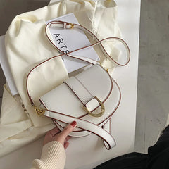 Vintage Leather Crossbody Bag for Ladies Small Handbags