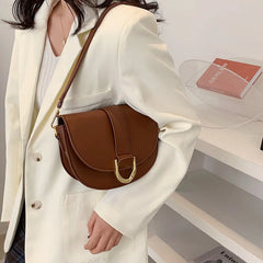Vintage Leather Crossbody Bag for Ladies Small Handbags