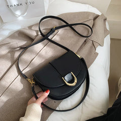 Vintage Leather Crossbody Bag for Ladies Small Handbags