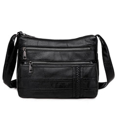 Vintage Satchel Crossbody Bag Women Lightweight Pockets Messenger Shoulder P