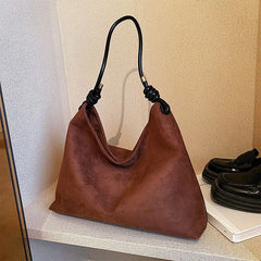 Vintage Scrub Leather Women Handbag Large Capacity Winter Female Hobos Shoulder