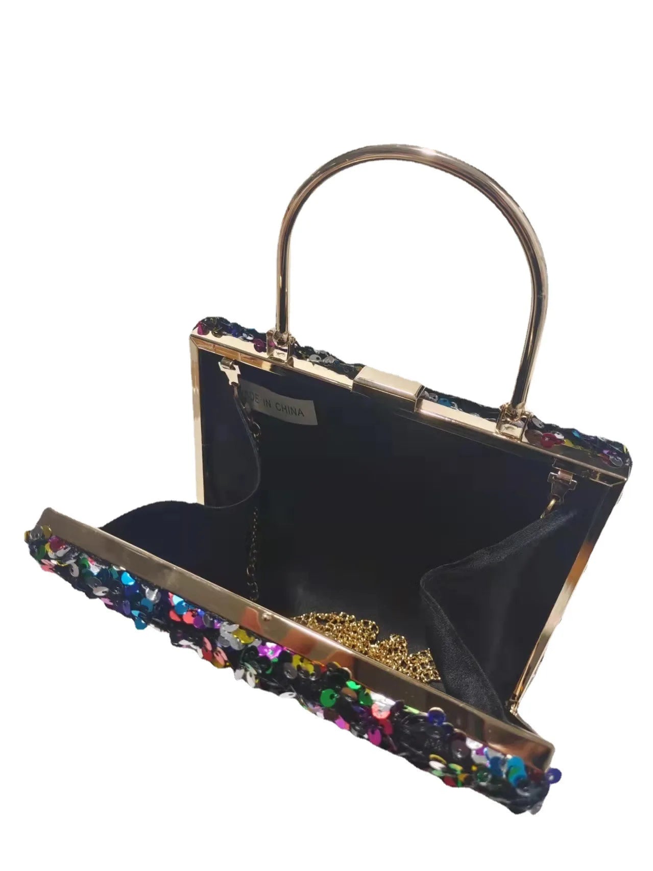 Vintage Sequin Evening Bag Women Bridal Party Prom Wedding Clutch Purse