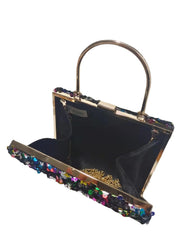 Vintage Sequin Evening Bag Women Bridal Party Prom Wedding Clutch Purse