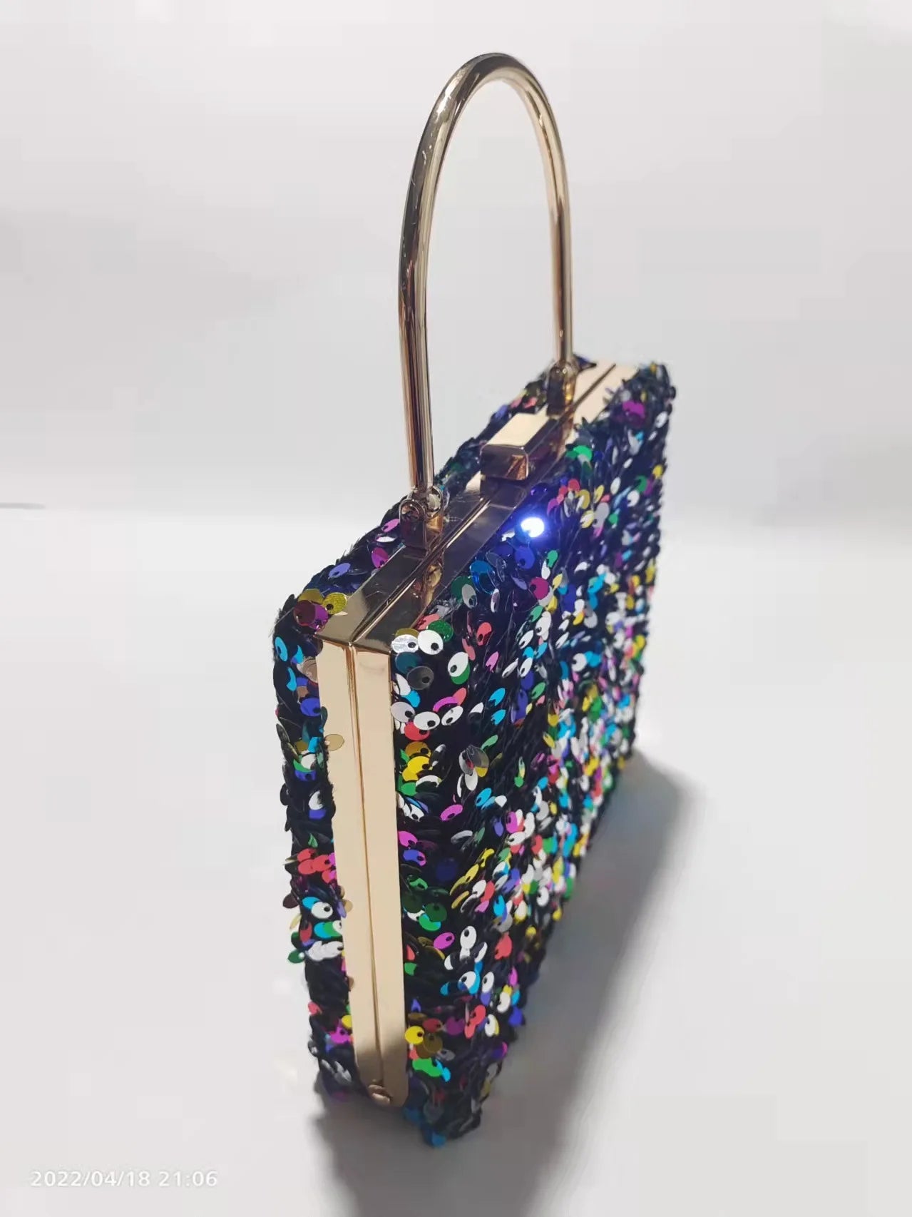 Vintage Sequin Evening Bag Women Bridal Party Prom Wedding Clutch Purse