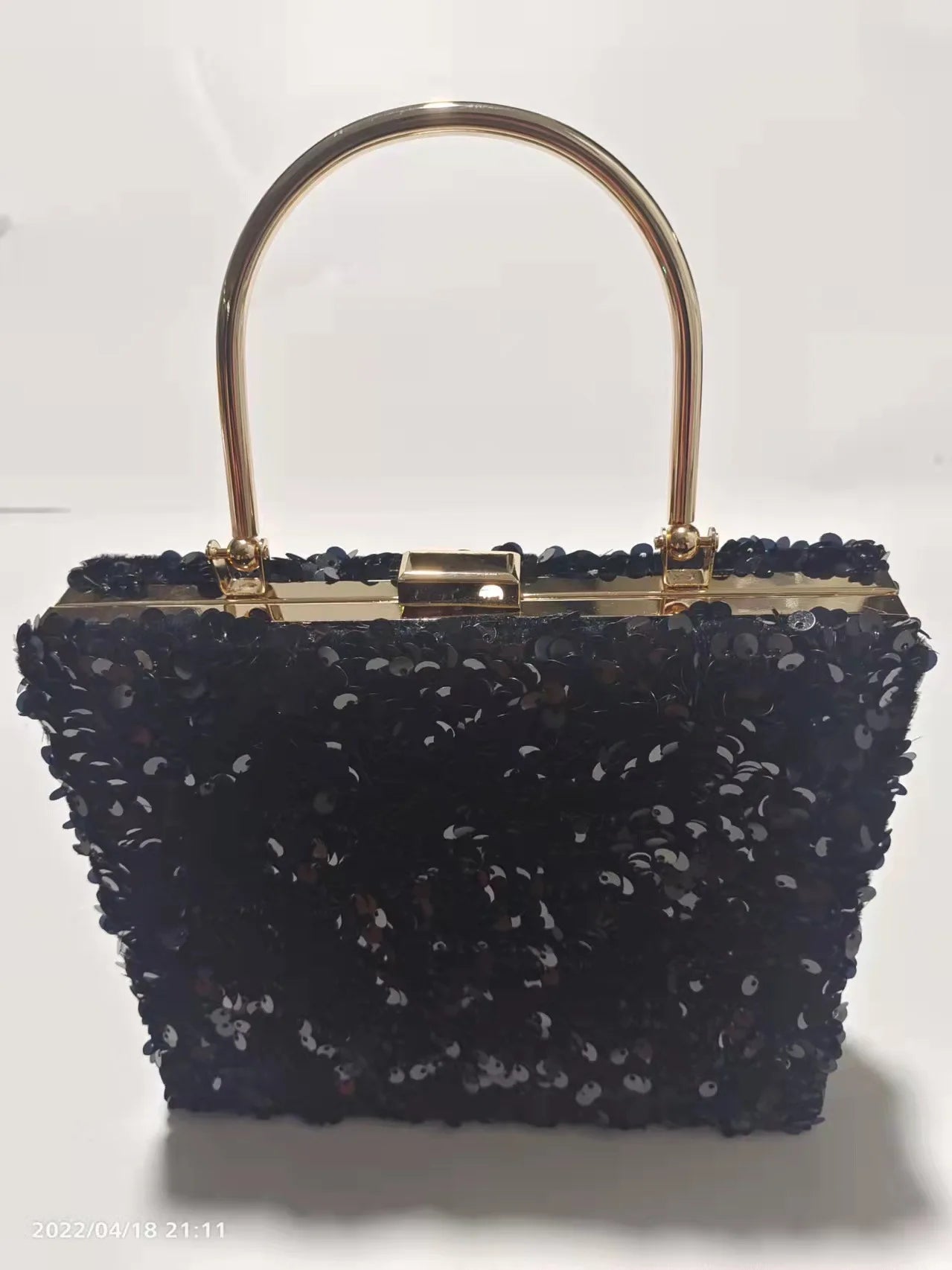 Vintage Sequin Evening Bag Women Bridal Party Prom Wedding Clutch Purse