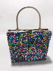 Vintage Sequin Evening Bag Women Bridal Party Prom Wedding Clutch Purse