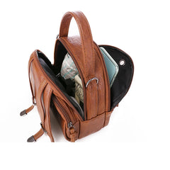Vintage Shoulder Bag Soft PU Leather Crossbody Bag Lady Handbag Shopping Purse