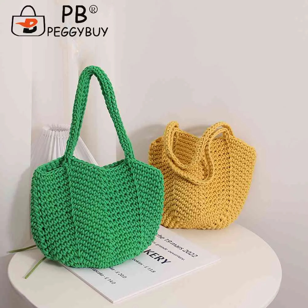 Vintage Woven Shoulder Bag for Seaside Vacation
