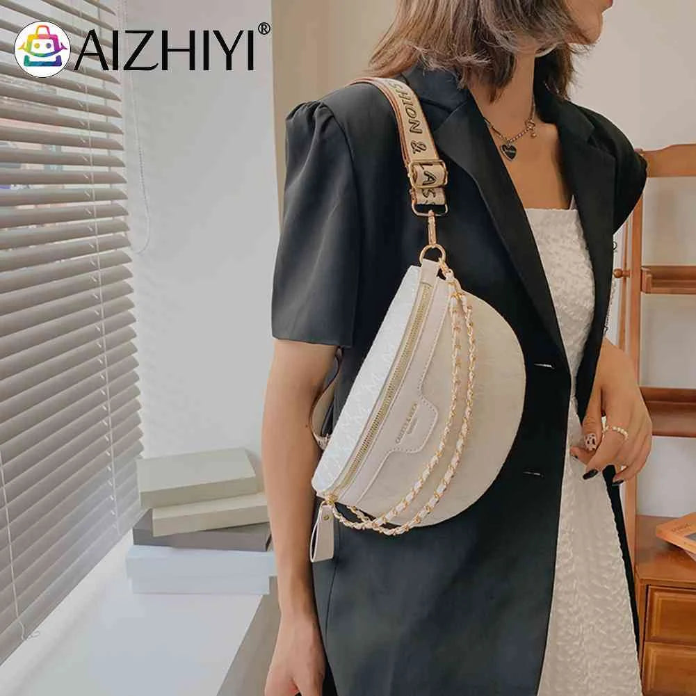 Vintage Shoulder Bag Printed Letter Women Saddle Waist Bag