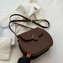 Vintage Shoulder Bag French Texture Pu Flap Messenger Bags