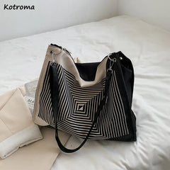 Vintage Shoulder Bags Women Crossbody Large Capacity Nylon Bag Casual All-match